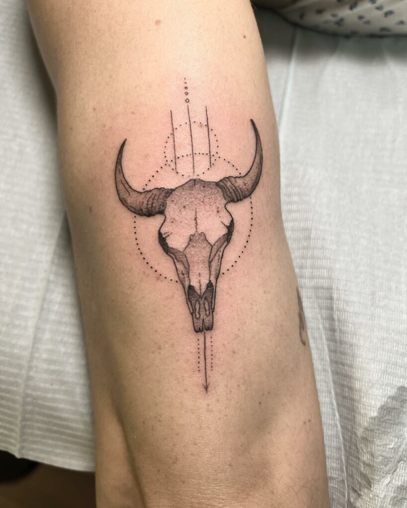 Bull Skull Tattoo