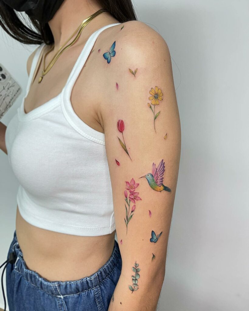 Colorful Nature Tattoo