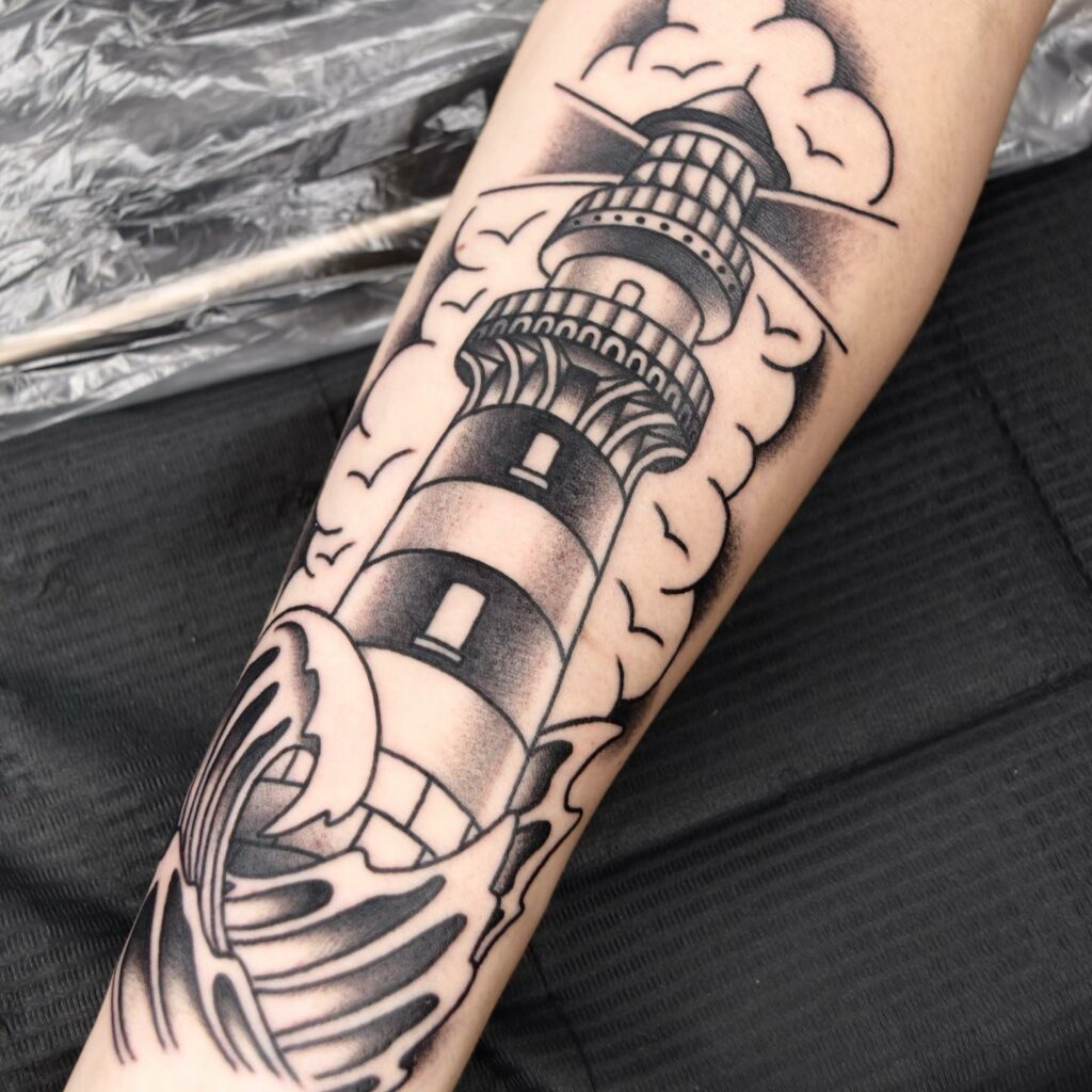 traditional lighthouse tattoo  YouTube