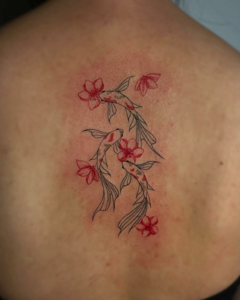 Three Koi Fish Tattoo