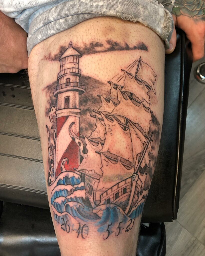 24 Lighthouse Tattoos and The Meaning and History Behind Them  Tattoo  Insider