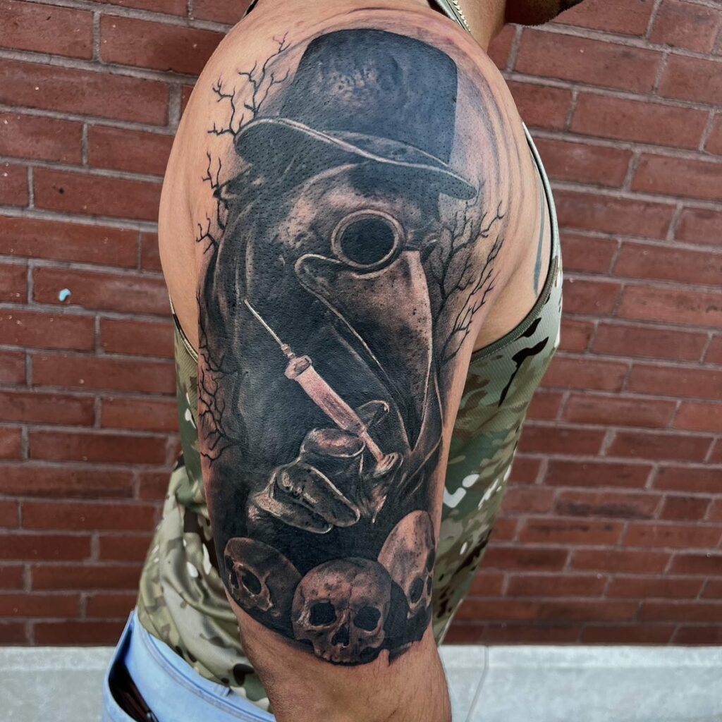 Gothic Plague Doctor Tattoo