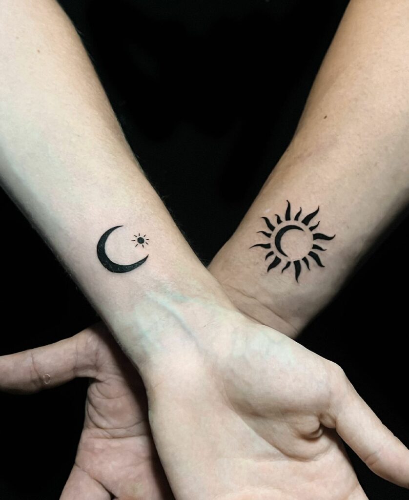 Sun and Moon Tattoo