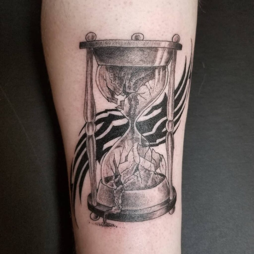 Broken Hourglass Tattoos