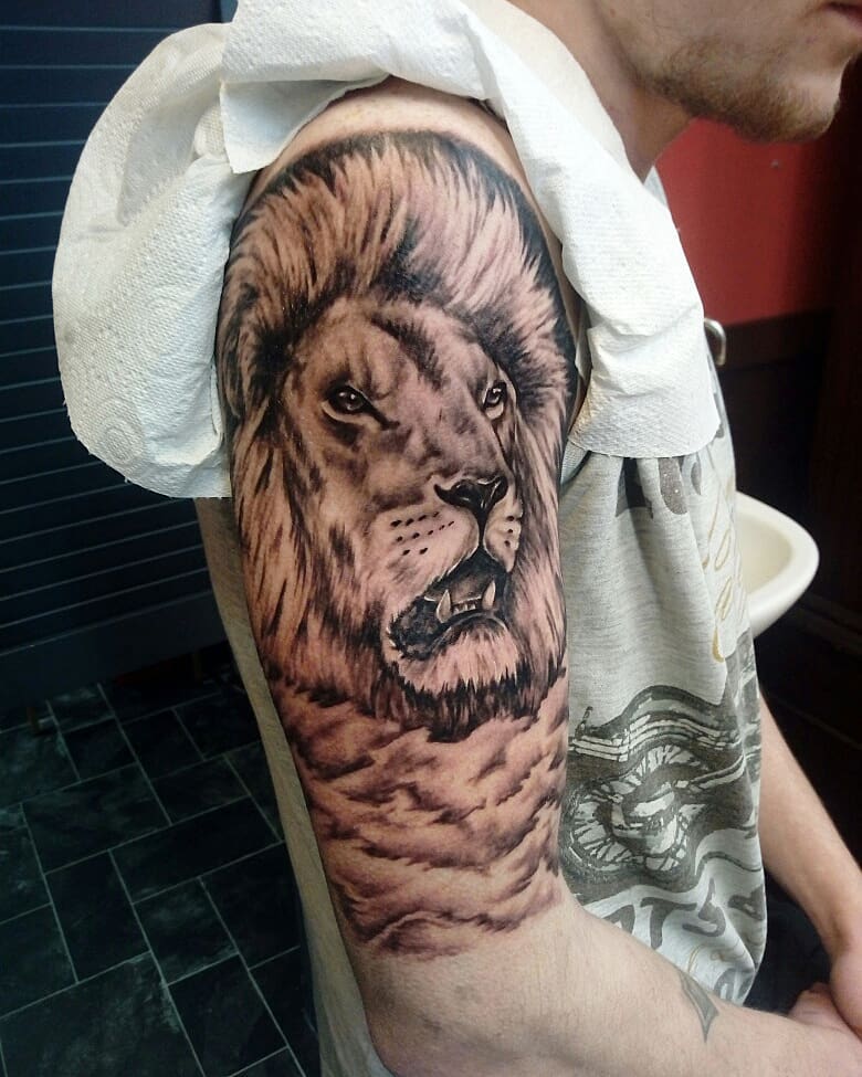 African Lion Tattoo
