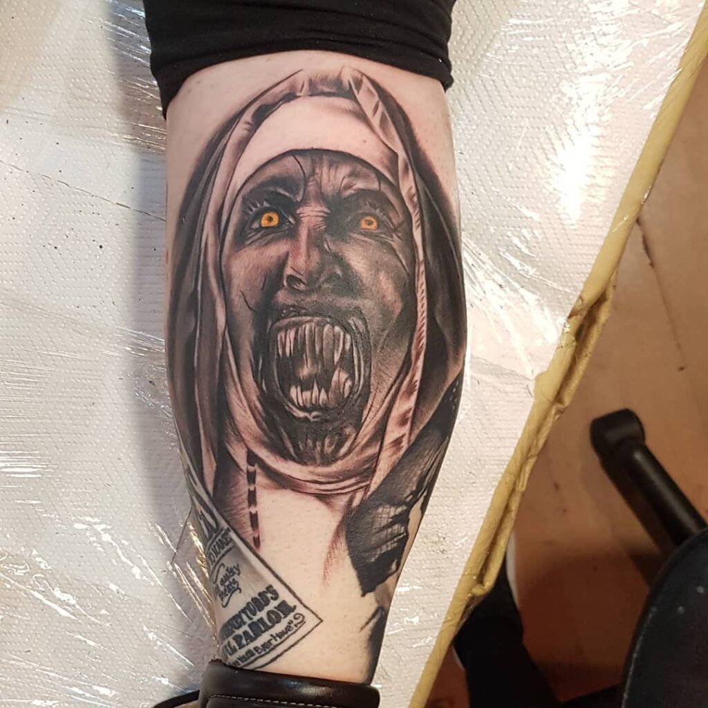 Horror Tattoo Leg Sleeve