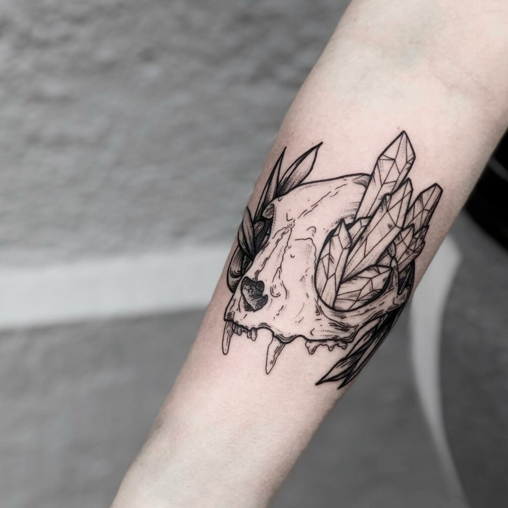 Cat Skull Tattoo