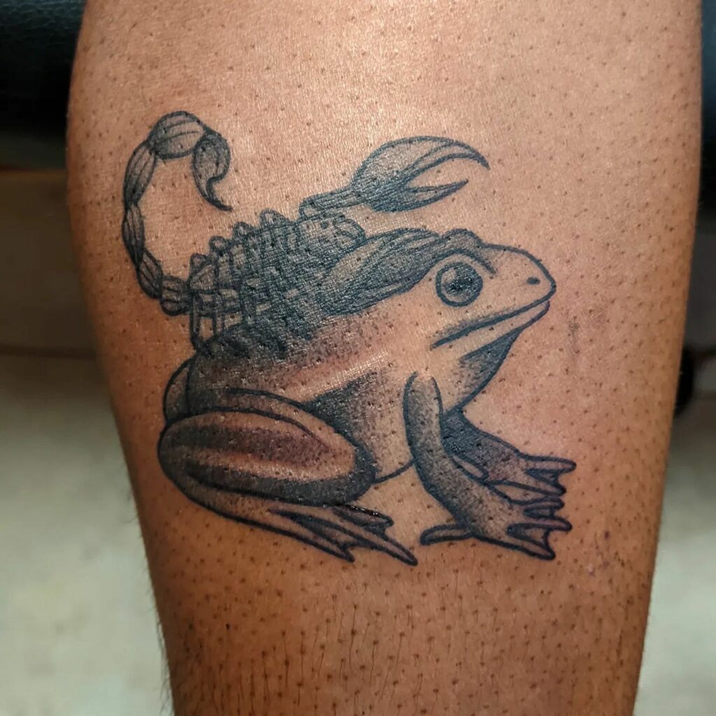 Scorpion and the Frog Tattoo