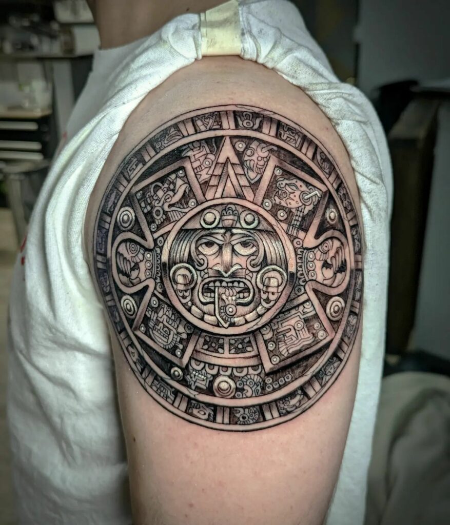 Ancient Aztec Sun Disc