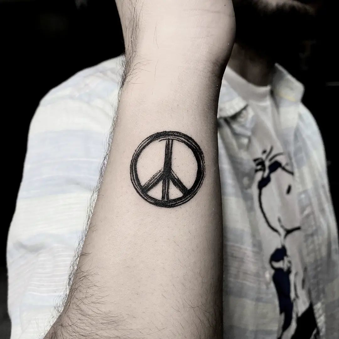 Amazing Peace Sign Tattoo Ideas To Inspire You in 2024