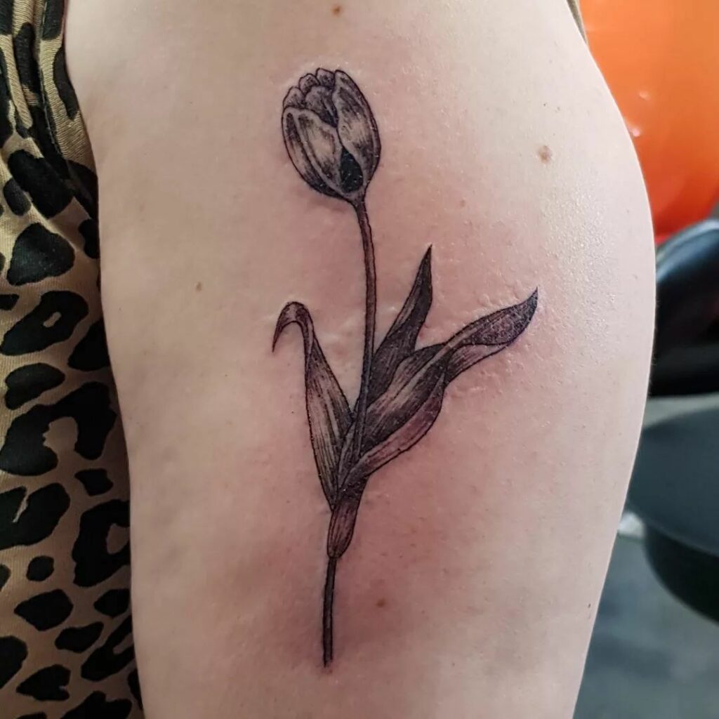 Tulip tattoo and its symbolism what is behind the beauty of the flower    Онлайн блог о тату IdeasTattoo