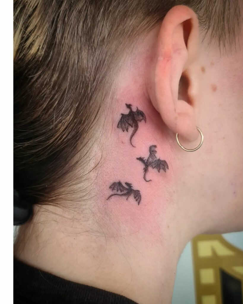 Share more than 71 red chinese tattoo behind ear  thtantai2