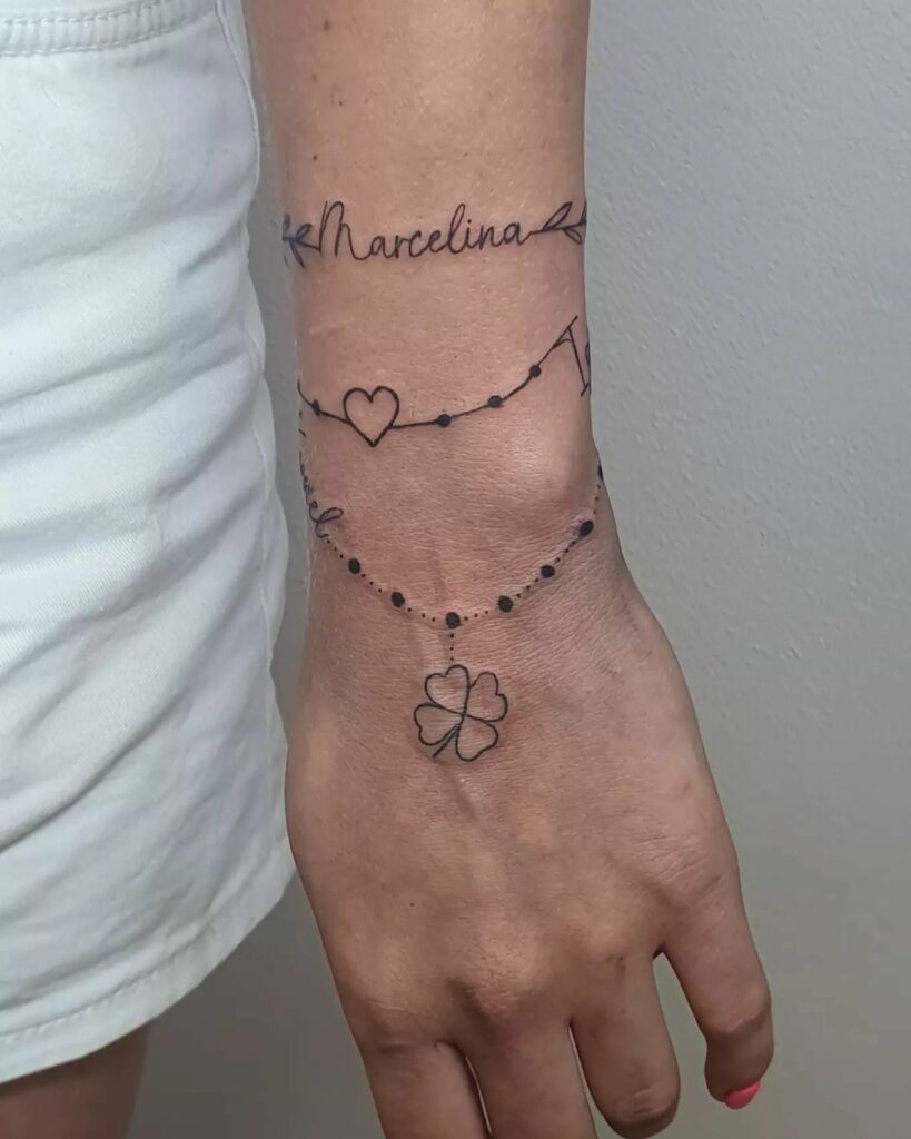 Rosary Tattoo On the Wrist