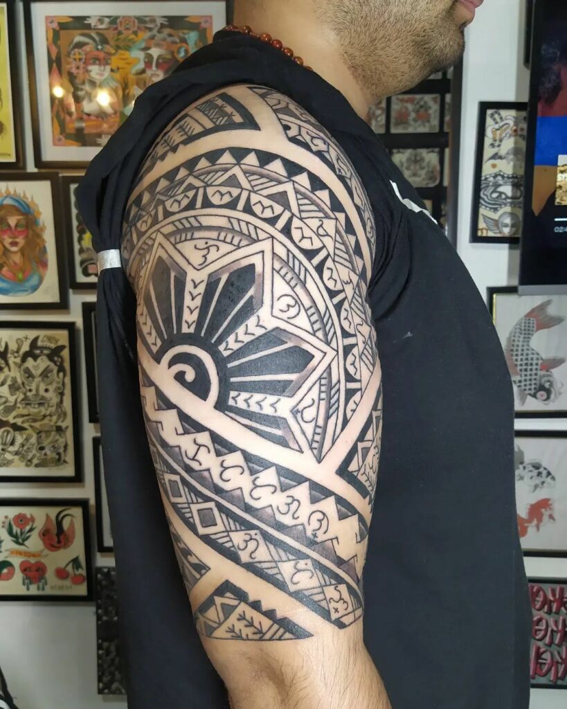 Intricate Filipino Tribal Tattoo