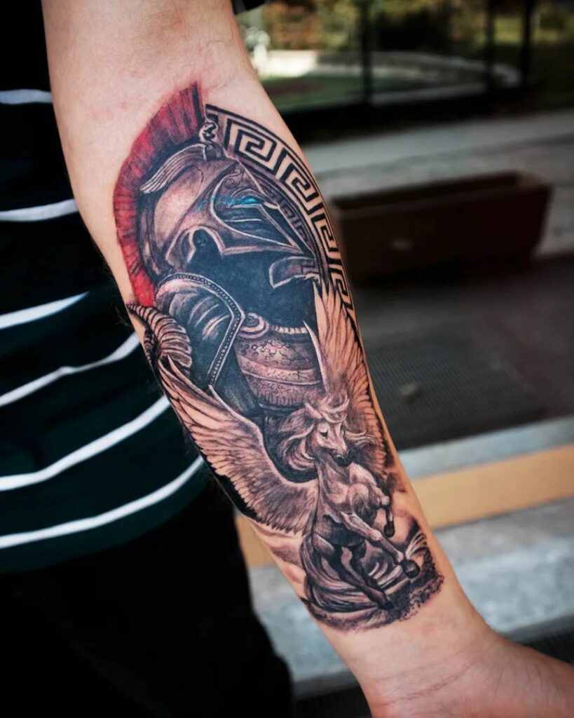 First post Hello I would love some ideas on organizing designing a  sleeve dedicated to my son Ares named after the god of war Id love a  GreekRomanspartan theme Ive attached a