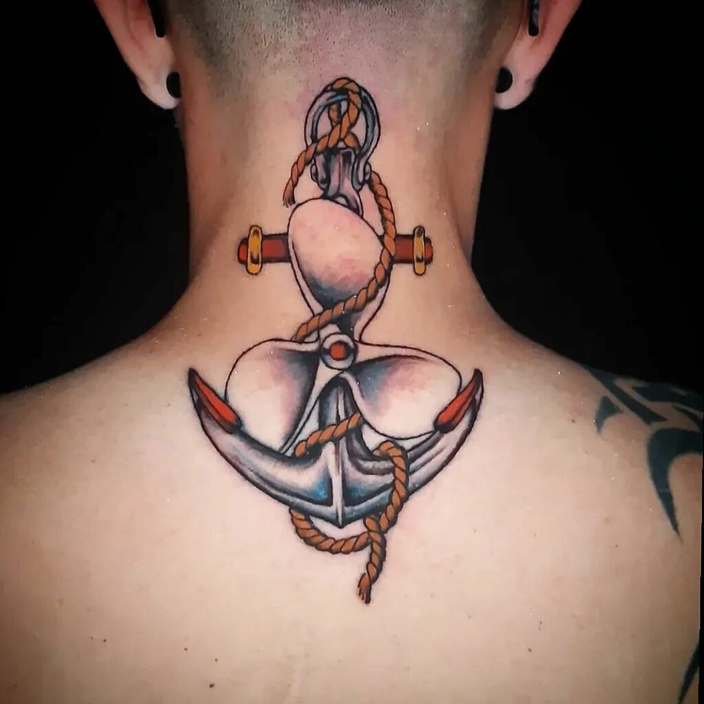 Sailor Neck Tattoo