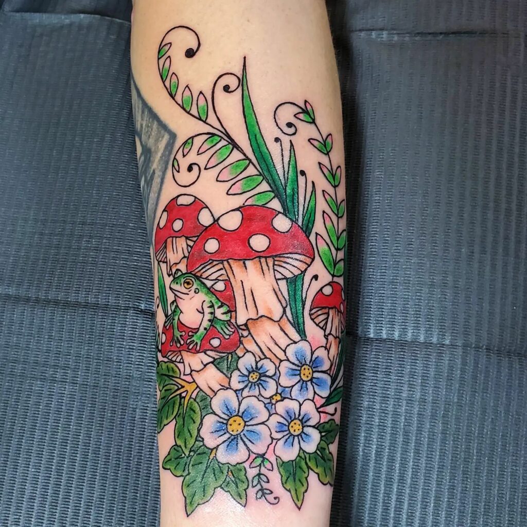 Psychedelic Mushroom Tattoo