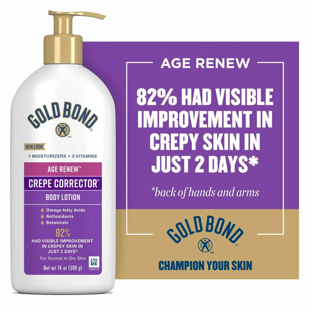 Gold Bond Age Renew Crepe Corrector Body Lotion, Replenishing & Smoothing Formula, 14 oz