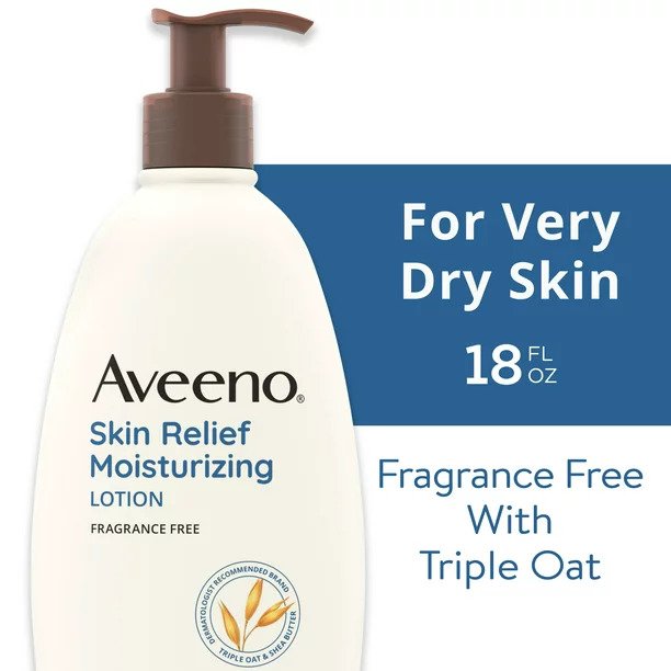 Aveeno Skin Relief Moisturizing Body and Hand Lotion for Very Dry Skin