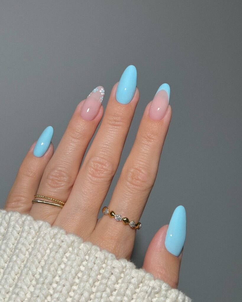 Baby Blue Nails