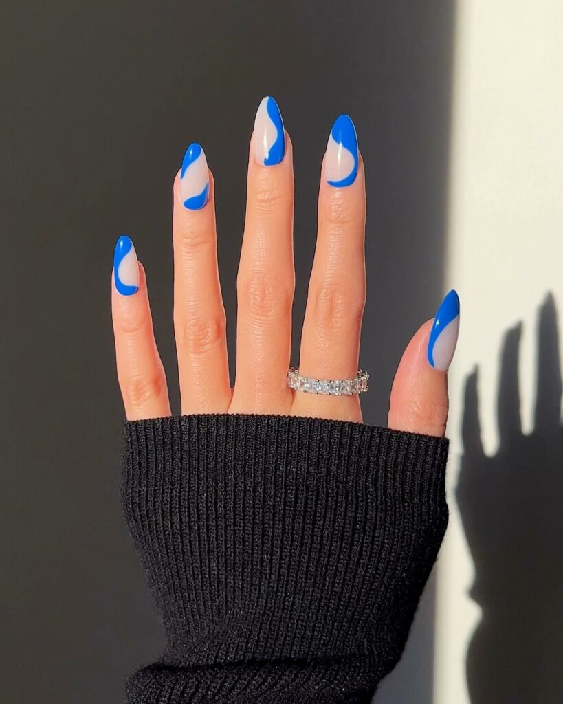 Blue Nails Abstract Art
