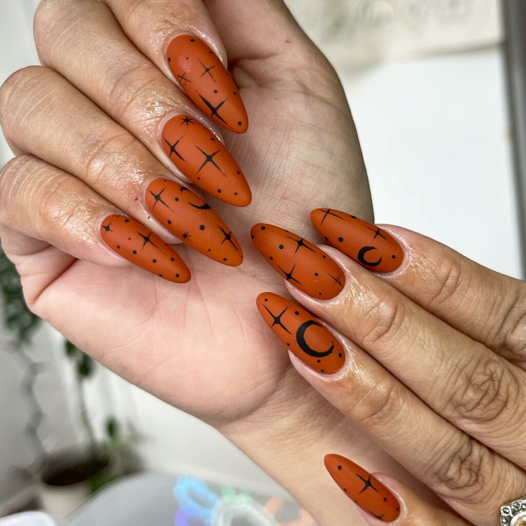 Burnt Orange Nails1