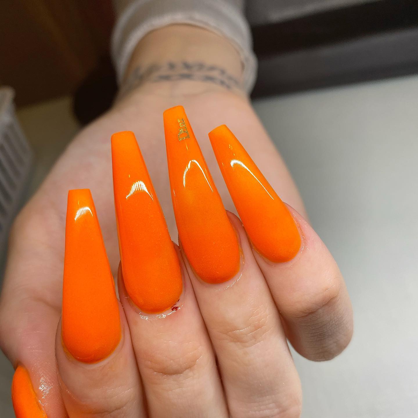 Get Inspired by 30 Neon Orange Nail Designs of 2024