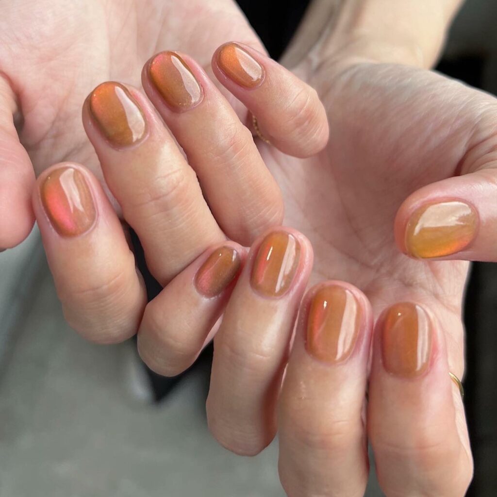 Burnt Orange Nails21