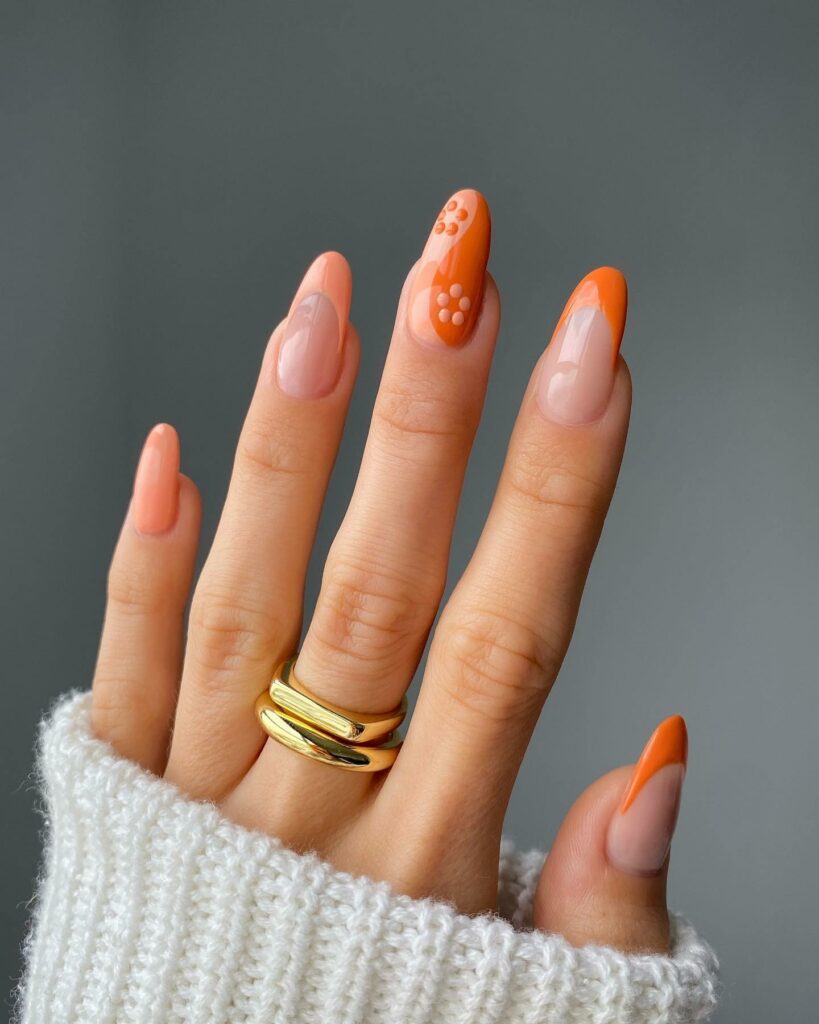 Burnt Orange Nails22