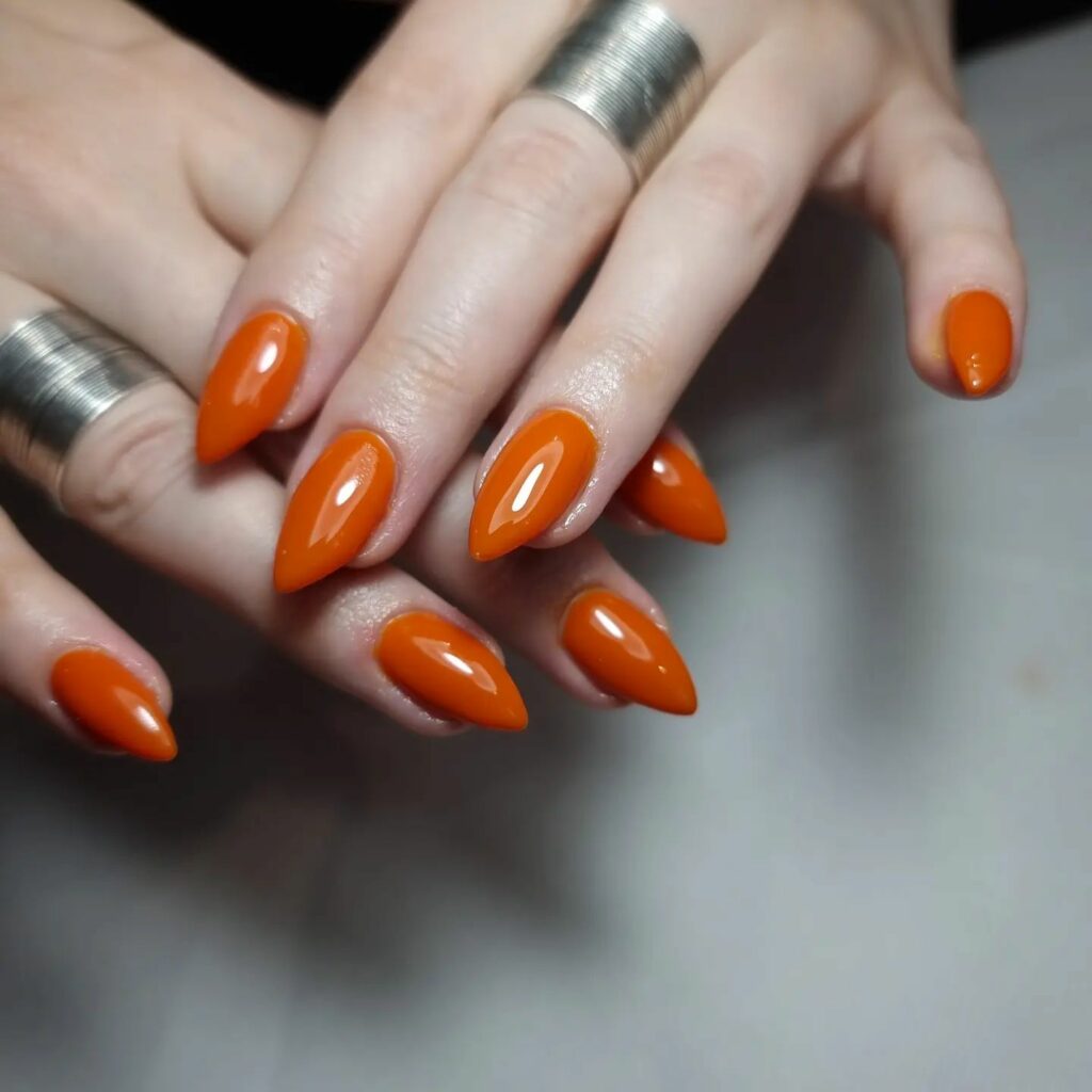 Burnt Orange Nails5