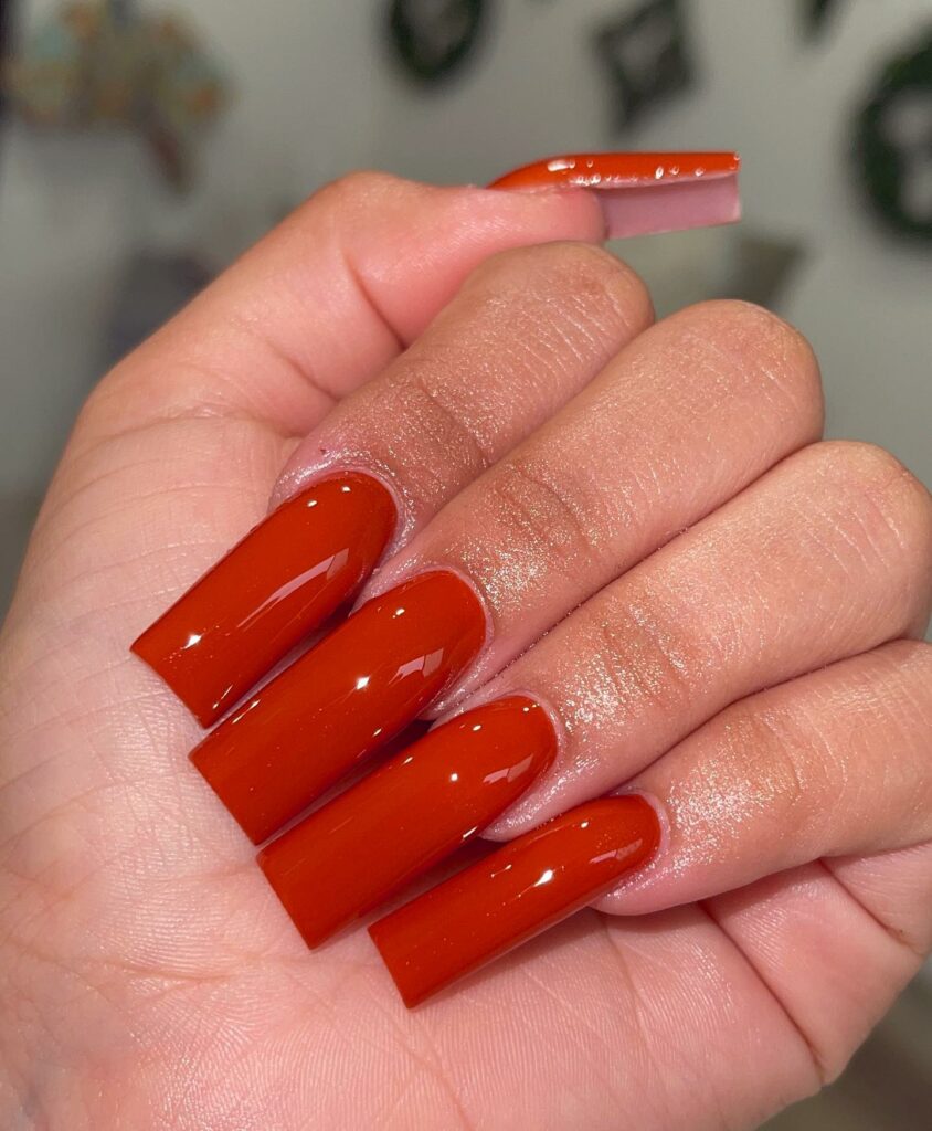 Burnt Orange Nails6