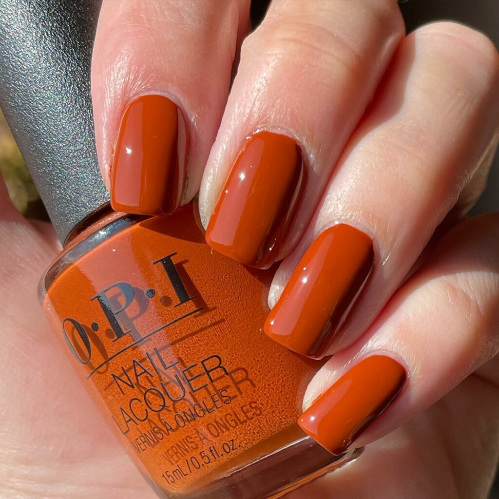 Burnt Orange Nails9