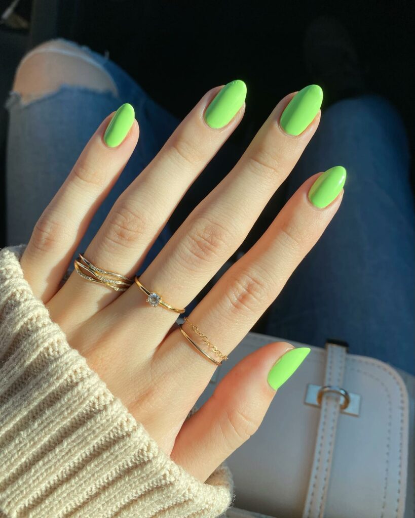 Lime Green Nail Designs