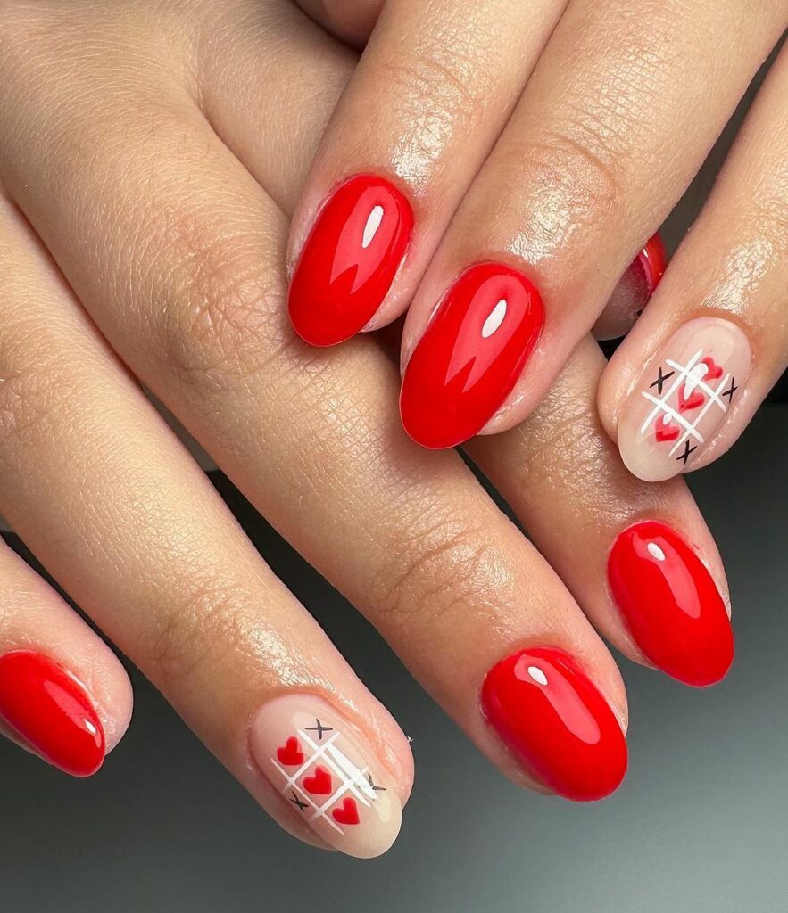 Classic Red and Pink Nails for Every Occasion