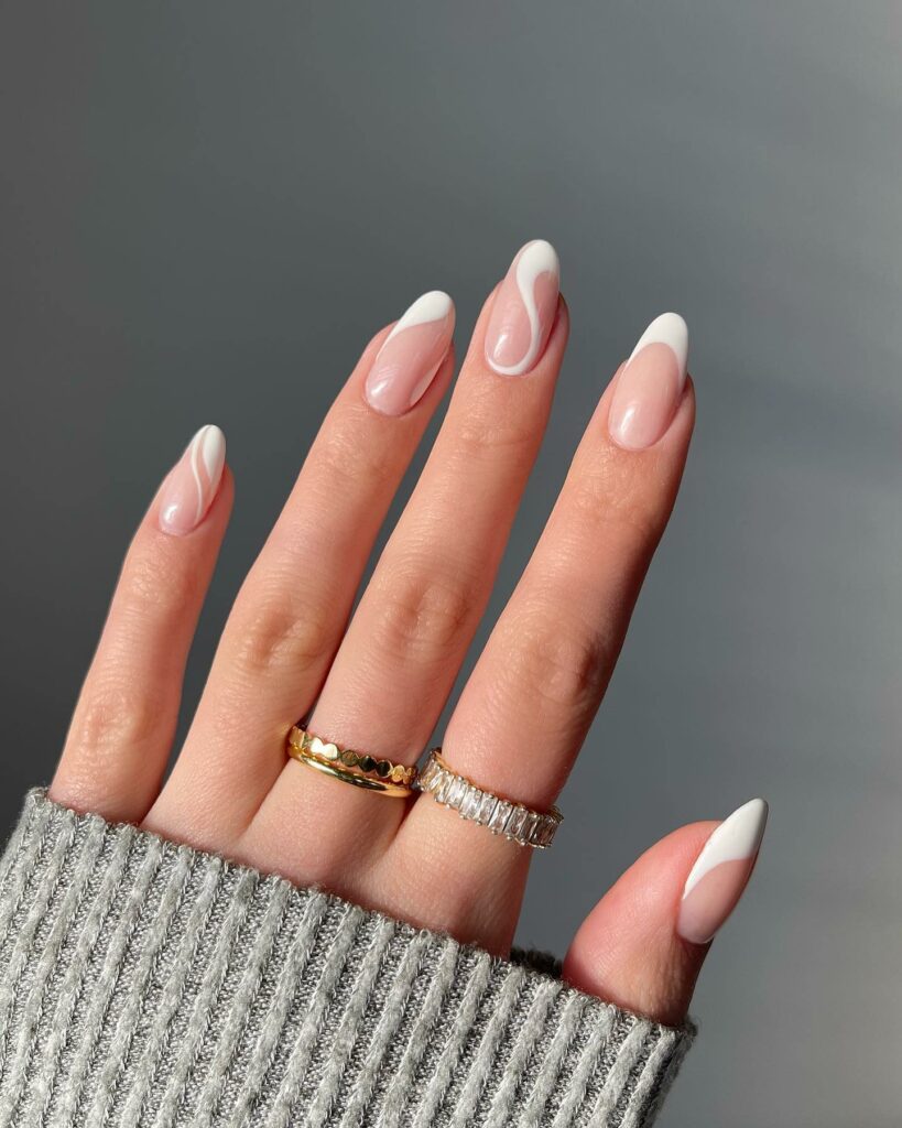 Simple White Nails