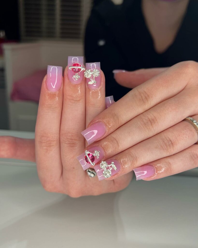 Jelly acrylic nails designs