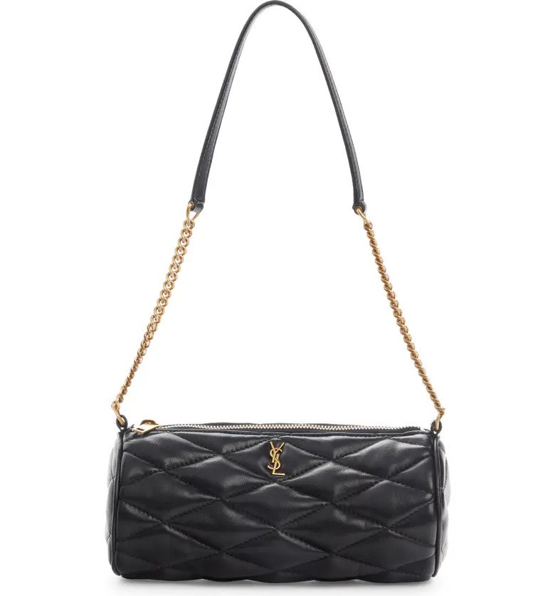 SAINT LAURENT Sade Quilted Leather Tube Bag