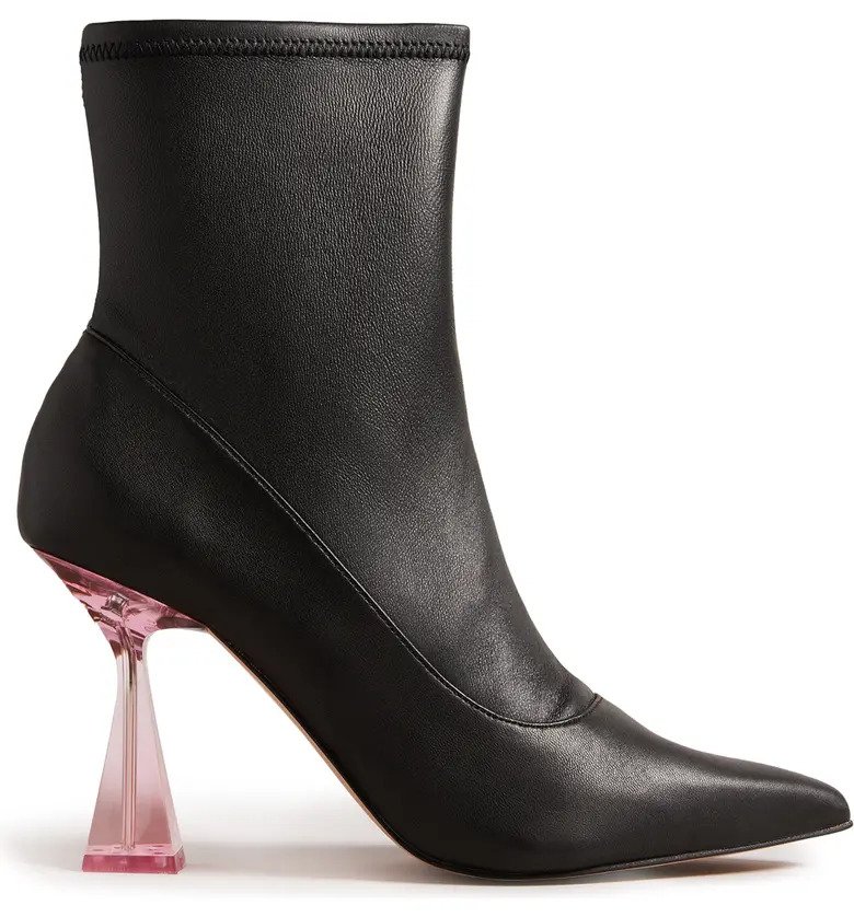 Ted Baker London Liya Pointed Toe Stretch Bootie (Women)
