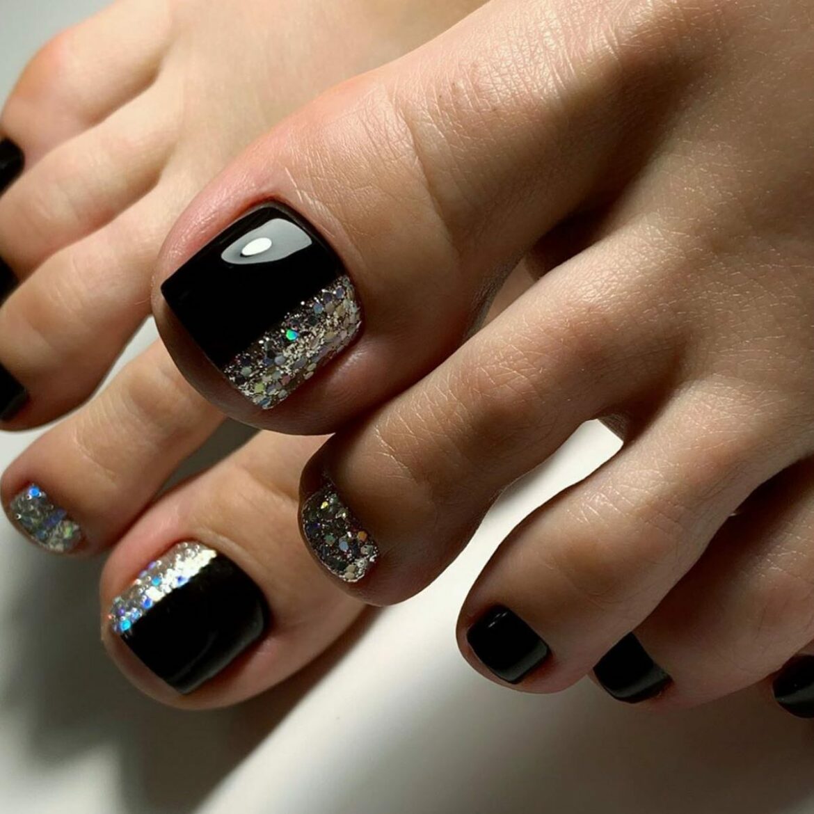 22 Latest Black Pedicure Ideas To Try In 2024!