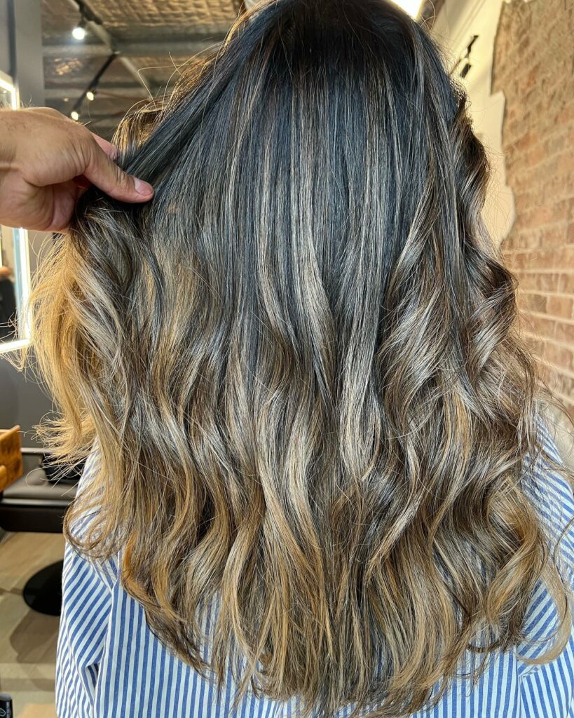 Ash Brown to Buttery Blonde Ombré