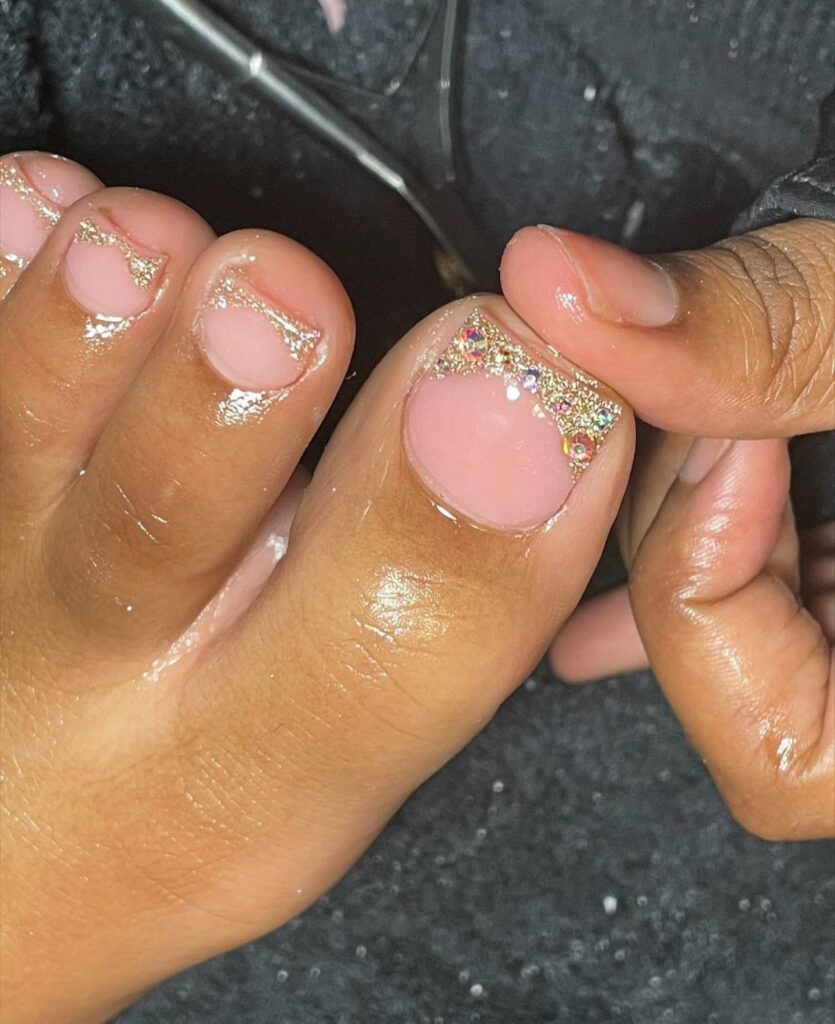 French Pedicure with a Twist