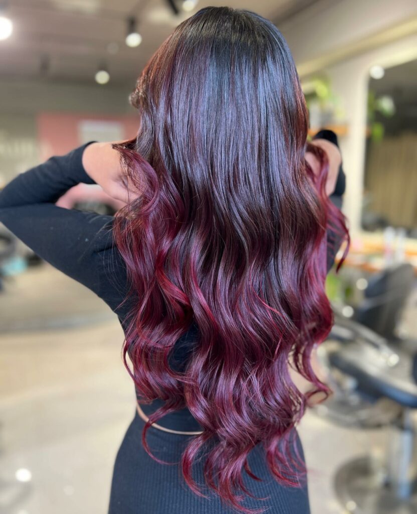 The Low-Maintenance Ombre Burgundy