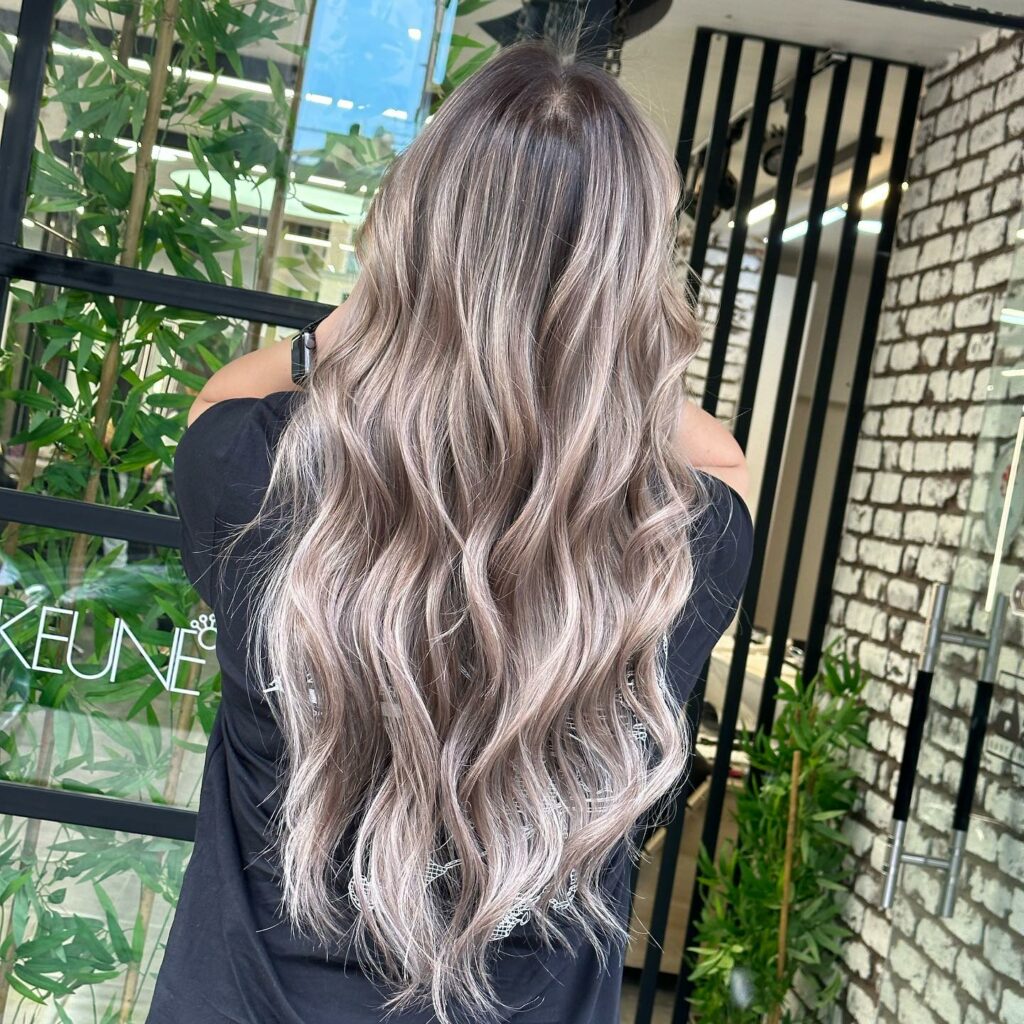 Keep It Cool with Ashy Brown And Icy Highlights