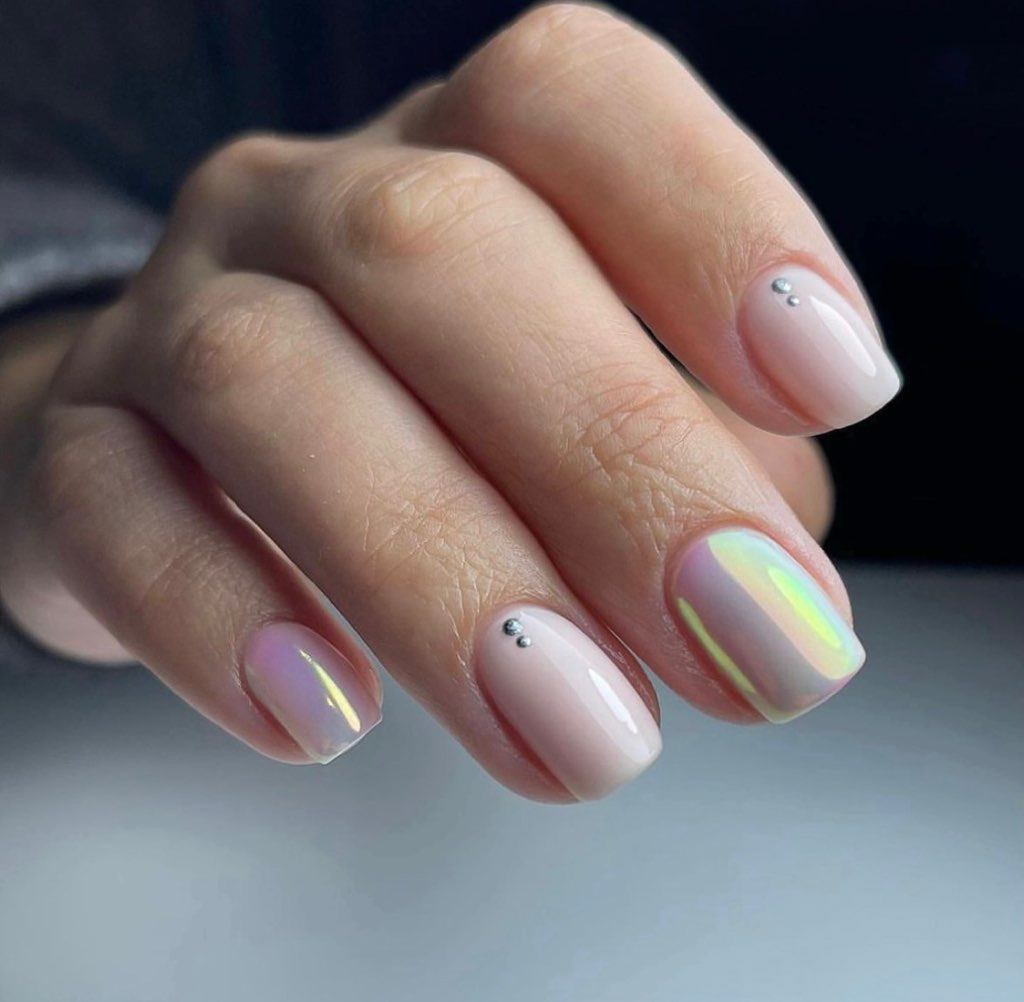 Aurora Borealis Inspired Nails