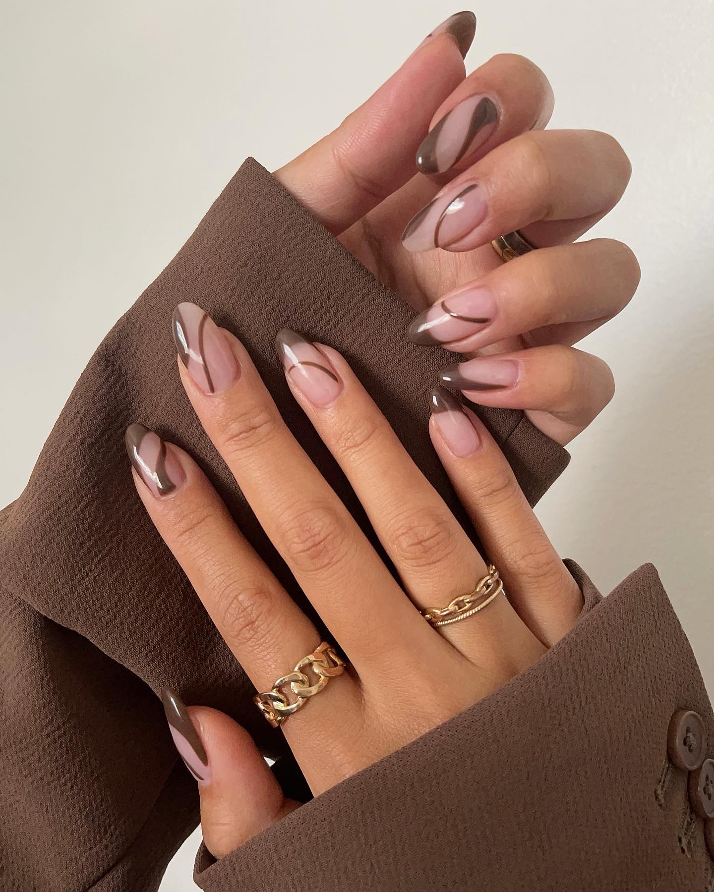 40 Latest Brown French Tip Nail Ideas To Try In 2024!