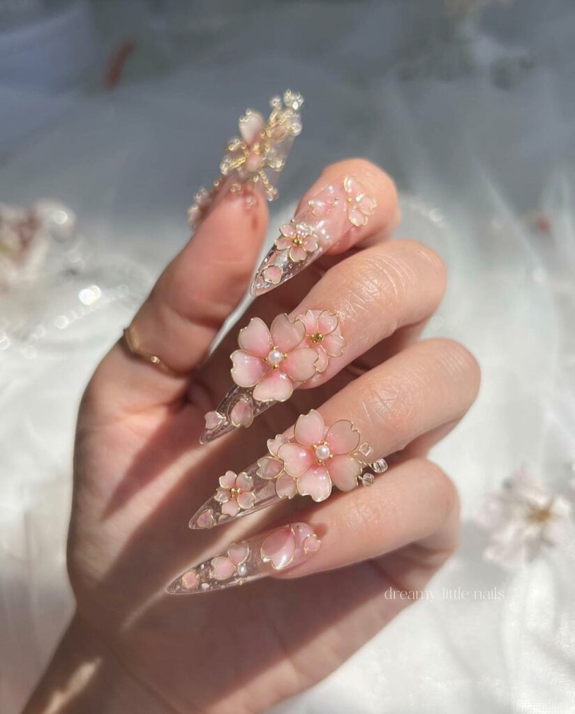 Cherry Blossom nails