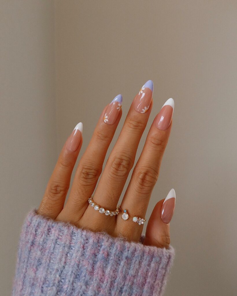 Classic French Long Nails