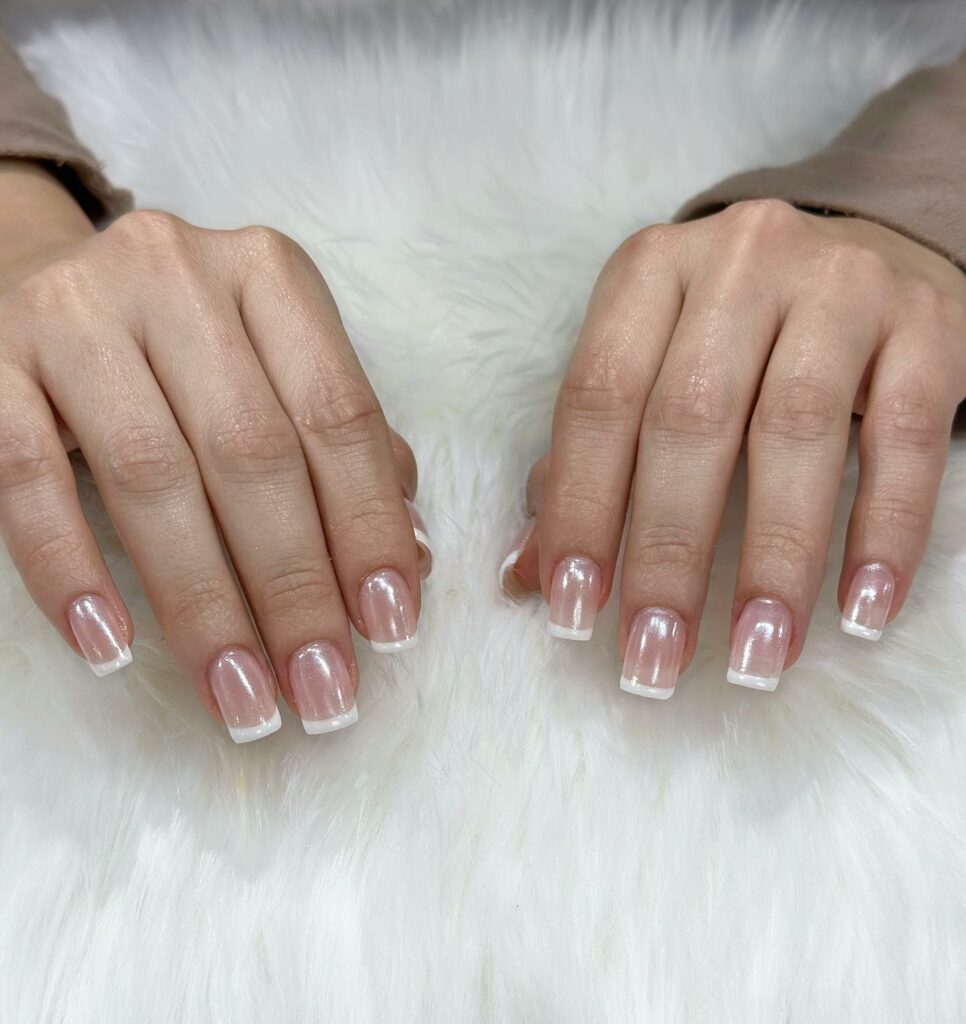 Classic White French Tips
