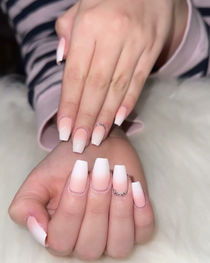 Elegance in Simplicity Pastel Pink Ombre Nails