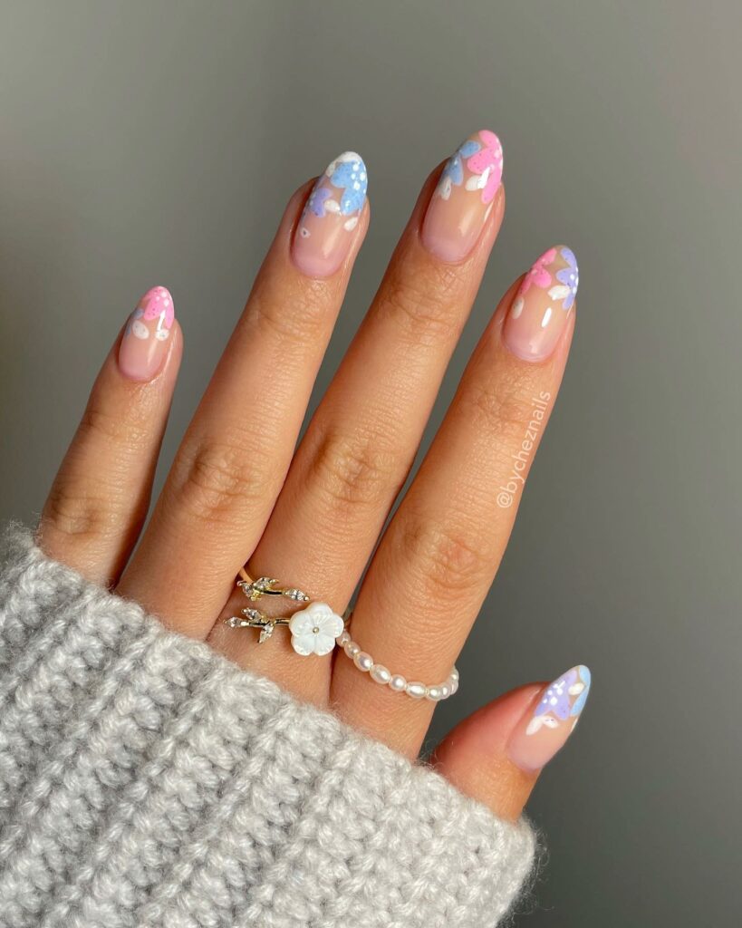 Flower French Tips